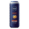 NIVEA Men Sport Body Wash - Revitalizing Minerals & Tangerine-Pepper Scent | 3-in-1 Vegan Formula, 16.9 Fl Oz