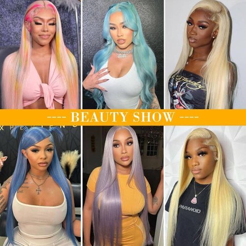 QTHAIR 18A #613 HD Lace Closure Russian Blonde #613 Human Hair Lace Frontal Closure 100% Platinum 613 Blonde Human Hair for Black Women (14", 613 4x4 Lace Closure, Honey Blonde Closure)