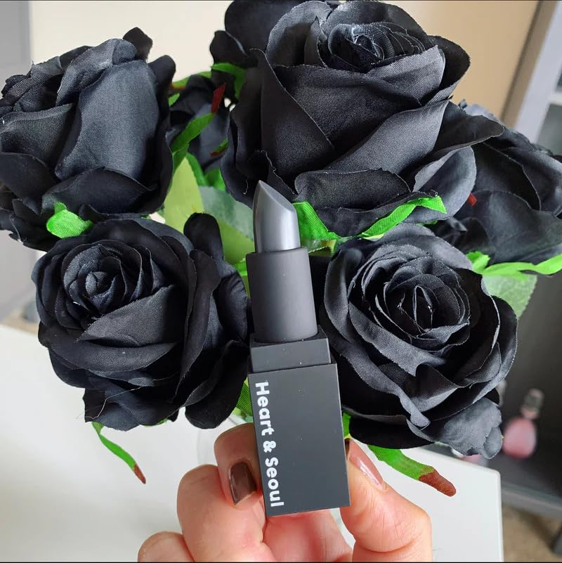 pH-Reactive Lipstick Duo with Lip Liner - Black & Pink - Trio