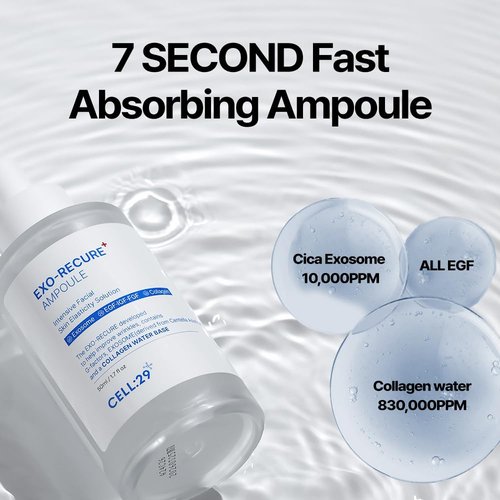 Exo-Recure Ampoule | 10,000 PPM Collagen Water for Fast Absorption & Deep Hydration | 50ml