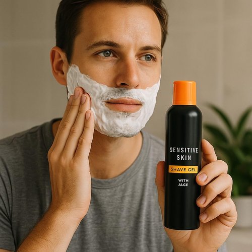 Skiennix Men’s Shave Gel - Aloe Scented, 7 oz Smooth Lather for Effortless Daily Grooming