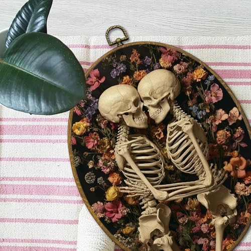 Halloween Gothic Skeleton Wall Art Canvas Prints for Home & Bedroom Decor