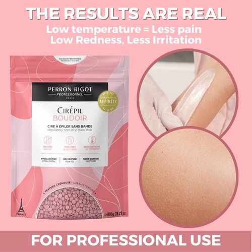Cirepil - Boudoir - 800g / 28.22 oz Hard Wax Beads Bag - Hypoallergenic, Allergen-Free & Rosin-Free for Sensitive Skin - Professional Stripless Hair Removal for Face & Body - Low Temp Refill Bag