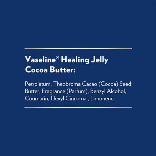 Vaseline Cocoa Butter Healing Jelly Travel-Size 12-Pack – Rich Moisturizing Ointment, Skin Protectant for Soothing Cracked, Dry Skin, 1.75 Oz Ea