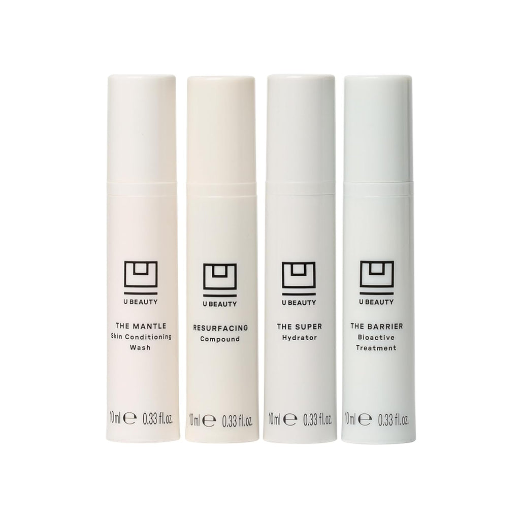 U Beauty Trial Index Set Volume 2 - 4-Piece Skin Care Set with Gentle Cleanser & Hydrating Night Cream | 0.33 fl oz