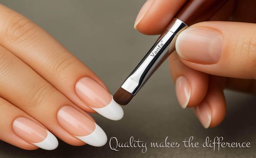 Vanfa French Brush for Nails, Clean up brush for Gel Nail Polish F16