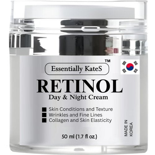 Essentially KateS Retinol Cream for Face and Eye, The Gentle Revolution | K-Beauty Anti-Aging Moisturizer with Hyaluronic Acid and Vitamin E | Gentle, Hydrating, Firming, 50 ml (1.7 fl oz)