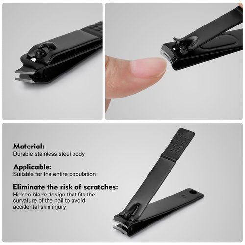 Manicure Set Gifts for Men Fathers Day Dad Gifts Professional Stainless Steel Nail Clipper Kit for Dad Him Husband Brother Boyfriend Teen Boys for Birthday Christmas Stocking Stuffers Anniversary