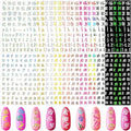 Chic Colors 24 Sheets Old English Nail Sticker Decal for Nail Art DIY