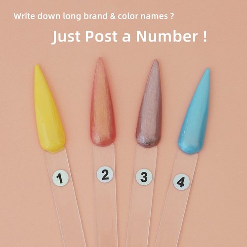 200pcs Nail Swatch Sticks with Number Stickers Display Stiletto Tips Clear Sample Sticks Practice Tips for Nail Techs Salon