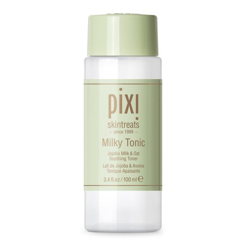 Pixi Milky Tonic, Calming & Hydrating Pads Containing Jojoba Milk, Infused with Oat Extract to Soothe, Alcohol-Free Daily Nourishing Toner, 3.4 fl oz/ 100 mL