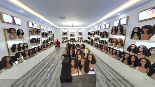 IMAYLI Fringe Bouncy Human Hair Wigs For Black Women Afro Rose Curly Funmi Glueless Wigs with Bangs Short Bouncy Curly Bob Wig With Bang 8Inch 180% Density P4/30