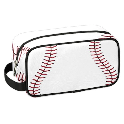 SinSenMa Baseball Hanging Toiletry Bag,Travel Hygiene Kits for Boys Mens,Waterproof Makeup Carry-on Bags,Cosmetic Bag,TSA Approved Shave Dopp Kit for Toiletries Shower Bathroom Accessories Gifts
