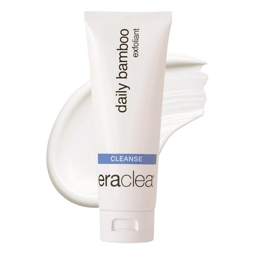 Eraclea Daily Bamboo Exfoliant Face Wash - Gentle Hyaluronic Acid Cleanser for All Skin Types (4 fl oz)