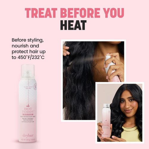 Drybar Hot Toddy Heat Protection Spray - Lightweight Formula for Hair Protection from Styling Tools
