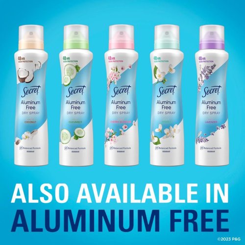 Secret Dry Spray Antiperspirant Deodorant for Women, 48hr Weightless Sweat & Odor Protection, Gentle on Skin, Powder Fresh Scent, 4.1 oz (Pack of 3)