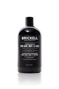Brickell Men's 3-in-1 Body Wash Gel - Natural & Organic Formula, 16 Oz, Evergreen Scent