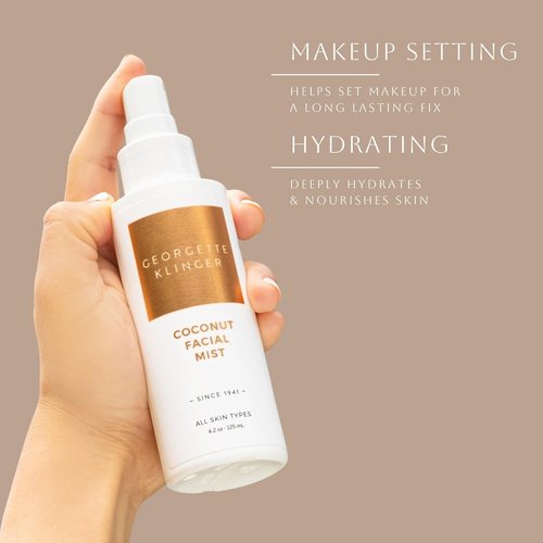 Georgette Klinger Coconut Facial Mist - Hydrating Makeup Setting Spray with Antioxidants | 4.2 oz