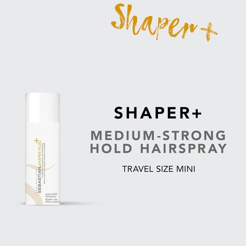 Sebastian Professional Shaper Plus Hairspray - Touchable, Humidity-Resistant Hold | 24-Hour Flexible Control | All Hair Types
