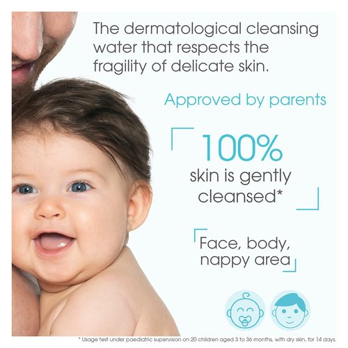Bioderma ABCDerm H2O - Gentle Baby Skin Care Cleansing Solution - 500ml