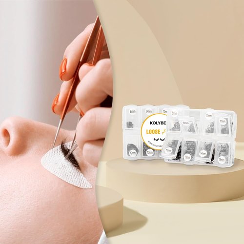 Premade Lash Fans 600 Fans 10D Handmade Premade Fans Lash Extensions 0.07mm Thickness 8-15mm D Curl Premade Fans Eyelash Extension Middle Stem Promade Lashes Fans (600Fans-10D-0.07D,8-15mm)