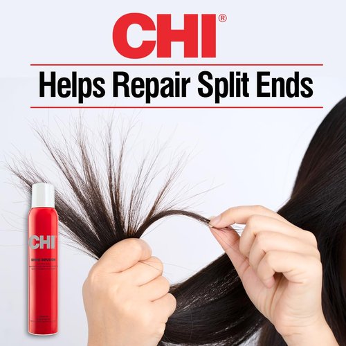 CHI Shine Infusion Hair Spray - Weightless Shine & Frizz Control | Sulfate-Free, 5.3 Oz for All Hair Types
