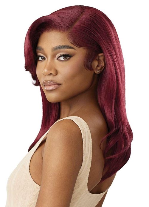 Outre Lace Front Wig - Melted Hairline - Hali (OFF BLACK 1B)