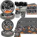 Dragon Birthday Party Supplies Serves 40 - Plates Cups Napkins & Tablecloths