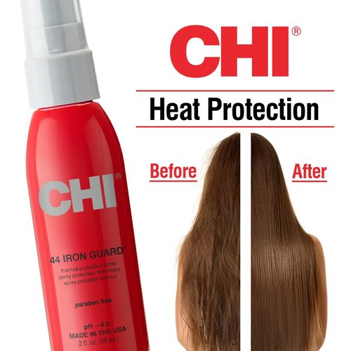 CHI 44 Iron Guard Thermal Protection Spray - Lightweight Heat Damage Shield & Frizz Control | 2 Fl Oz