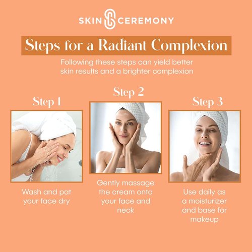 Skin Ceremony Collagen & Vitamin C Nourishing Moisturizer - Reduces Wrinkles & Fine Lines, Smooths Skin - Dermatologist Tested, Clean Beauty, Korean Skin Care - 1.69 FL.OZ. (2 Pack)