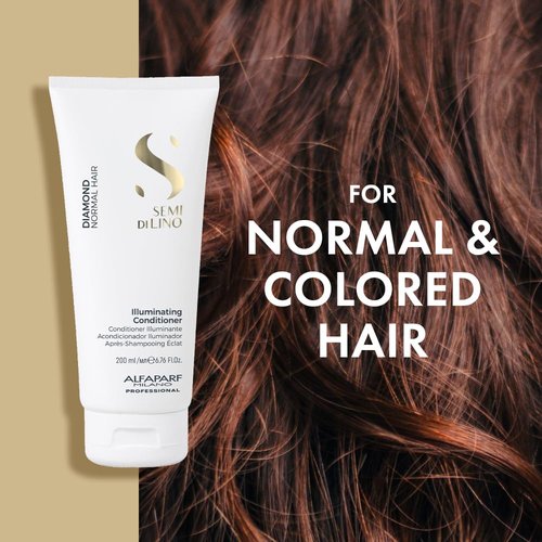Alfaparf Milano Semi Di Lino Diamond Shine Conditioner - Sulfate & Paraben Free - 6.76 Fl Oz