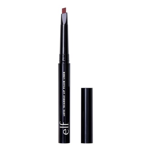 e.l.f. Love Triangle Lip Filler Liner - 2-in-1 Sculpting & Filling Lip Pencil, Long-Lasting Vegan Color, Plum