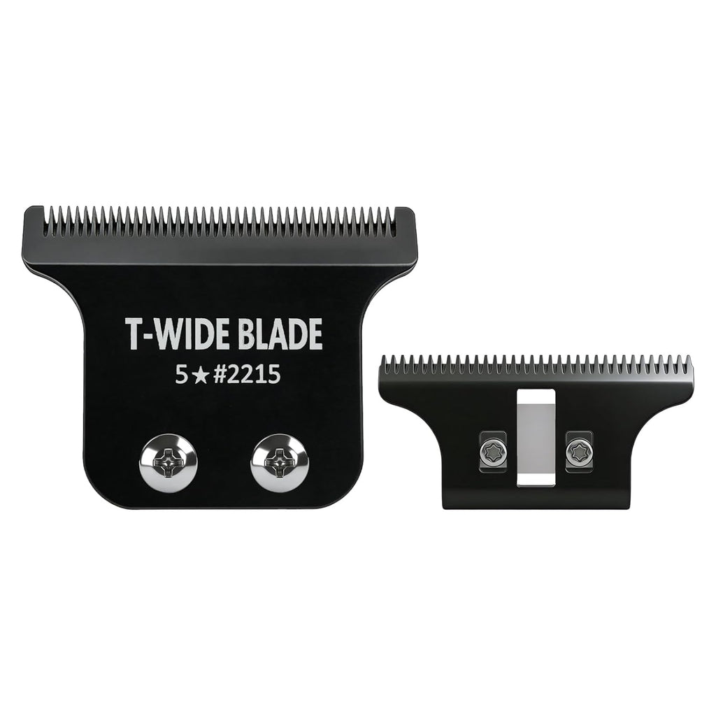 Wahl 5 Star Detailer Li Trimmer Replacement Blades - Adjustable Zero-Gap Stainless Steel, Black