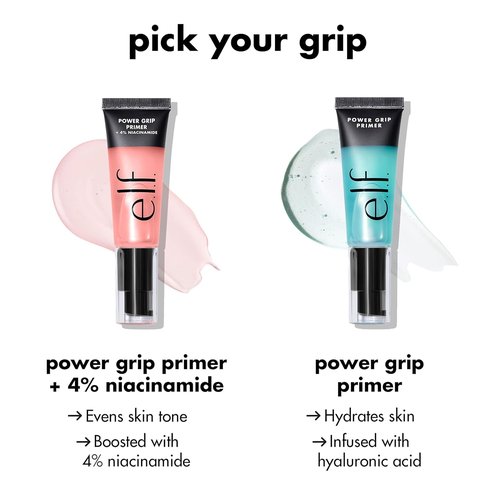 e.l.f. Power Grip Primer Mini - Hydrating Gel Face Primer for Smooth Skin & Long-Lasting Makeup