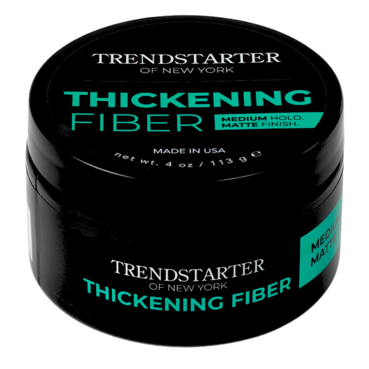 TRENDSTARTER Thickening Fiber Pomade - Medium Hold, Matte Finish - 4oz Water-Based Styling Clay