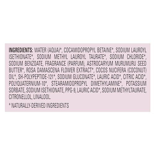 Love Beauty and Planet Vegan Collagen Moisture Shampoo Murumuru Butter & Rose Pack of 4 for Color-Treated Hair Vibrancy, 13.5 oz
