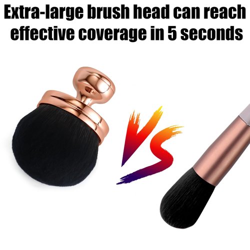 NQEUEPN Extra Large Self Tanning Brush, Self Tanner Brush Wide Head Bronzer Body Makeup Brush Oval Foundation Blend Tool Legs Back Applicator Sunscreen Spray Tan Blending Beauty Brush for Kabuki Face
