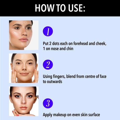 Blue Heaven Flawless Makeup Base Primer - Smooth Finish for All-Day Wear | 1.05 Oz
