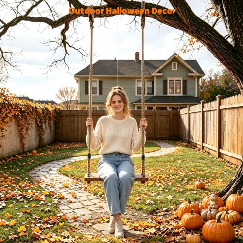 Halloween Hanging Ghost Decorations with Lights, 5.8ft, 200lb Capacity