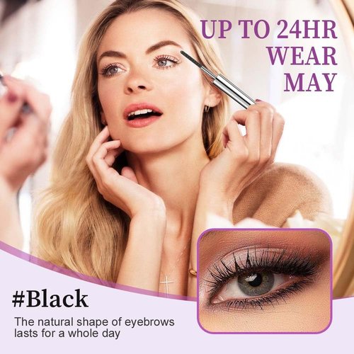 Iron Wand Mascara - 2025 Upgraded Waterproof Tubing Formula | Long-Lasting 3D Curling, Black