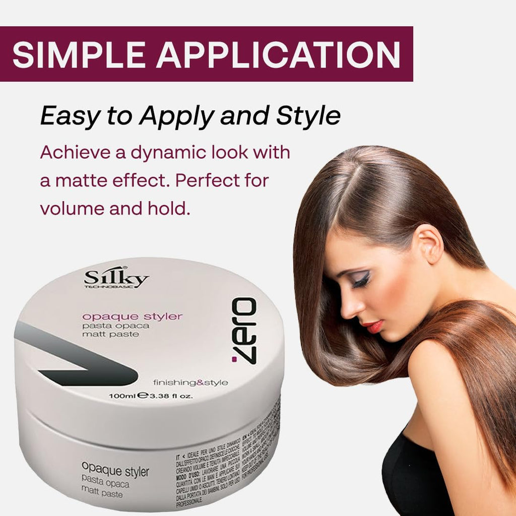 Zero Opaque Styler - Flexible Strong Hold Hair Wax for All Hair Types - Organic 100ml
