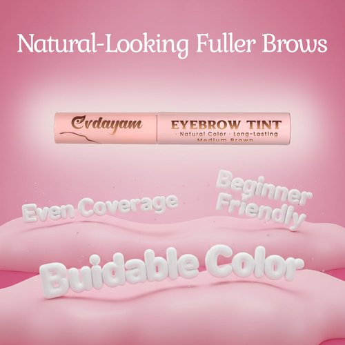Eyebrow Tint & Gel by [Brand Name] - Smudge-Proof, Long-Lasting Color for Natural Full Brows | Medium Brown