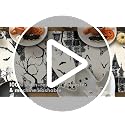 Artscope Purple Haunted House Tree Ghost Halloween Table Runner 13x90 Inch - Fall Kitchen Decor