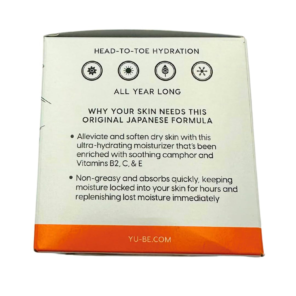 Yu-Be Moisturizing Skin Cream - Deeply Hydrating Non-Greasy Formula for Severely Dry Skin | 4.4 Fl. Oz. Jar