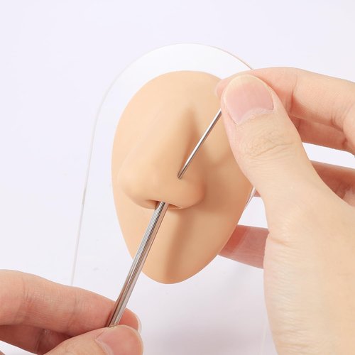 AccGin 4pcs Piercing Needles Receiving Tubes, Stainless Steel Body Jewelry Piercing Receiver (3mm 4mm 5mm 6mm)