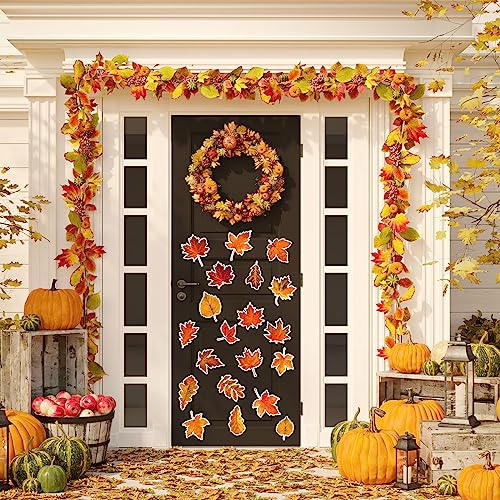 Fall Refrigerator Magnets 20-Piece Maple Leaf Thanksgiving Decor Set