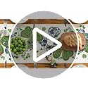 Blue and White Porcelain Shamrocks Table Runner 13x72 Inch for St. Patrick's Day Kitchen Decor