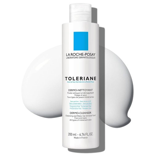 La Roche-Posay Toleriane Dermo Facial Cleanser - Gentle Makeup Remover for Face & Eyes, Fragrance-Free