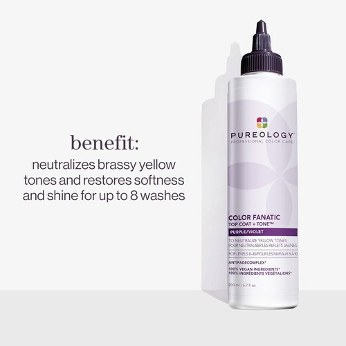 Pureology Color Fanatic Top Coat - Maintains Vibrant Hair Color, Smooths & Restores Shine