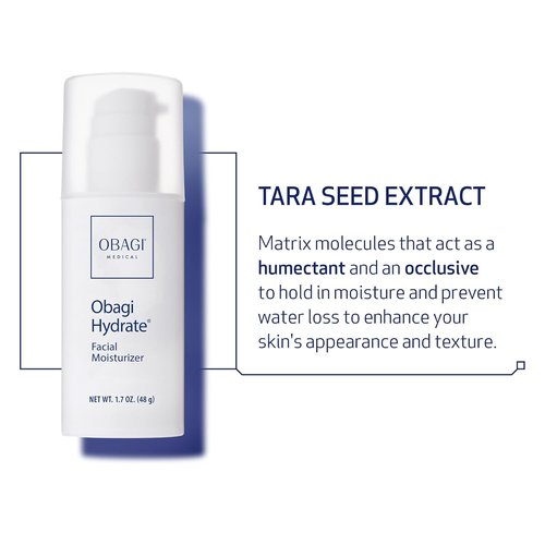 Obagi Hydrate Facial Moisturizer - Non-Comedogenic Hydration with Tara Seed Extract & Shea Butter